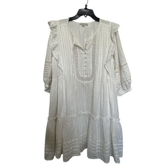 AE Pintuck Ruffle Babydoll Mini Dress Size XXL - Picture 1 of 5